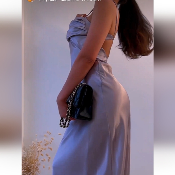 Zara *  Satin Cut Out Slip Midi Dress Size M - Picture 12 of 15